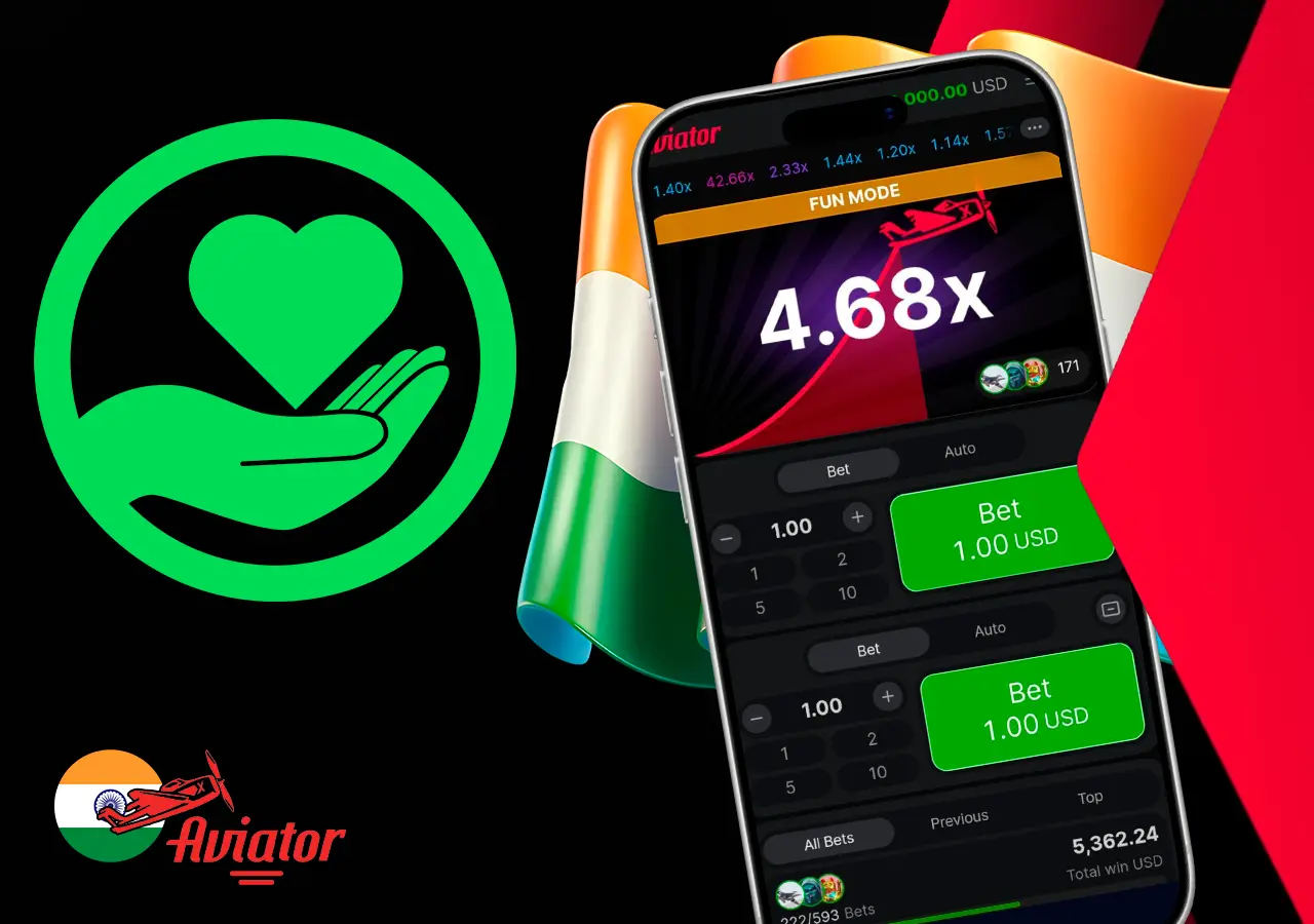 Safe gaming shield icon with time alert for Aviator players in India